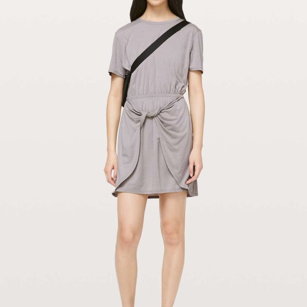 NWOT Lululemon Unwind Your Mind Dress Dark Chrome (Size 8)